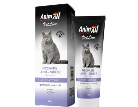 AnimAll VetLine Фитопаста антистресс для кошек, 100 г