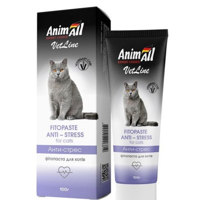 AnimAll VetLine Фитопаста антистресс для кошек, 100 г