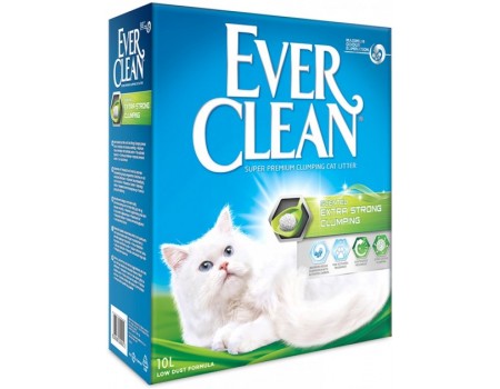 Ever Clean (Эвер Клин) EXTRA STRONG CLUMPING (Екстра Сила з ароматом) бентонитовый наполнитель для котов, 10 л