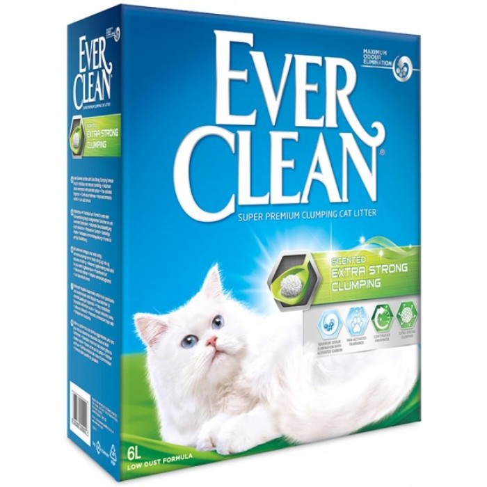 Ever Clean (Евер Клін) EXTRA STRONG CLUMPING (Екстра Сила з ароматом) бентонітовий наповнювач для котів, 6 л