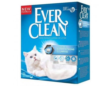 Ever Clean (Эвер Клин) EXTRA STRONG CLUMPING UNSCENTED (Екстра Сила без запаху) бентонитовый наполнитель для котов, 6 л