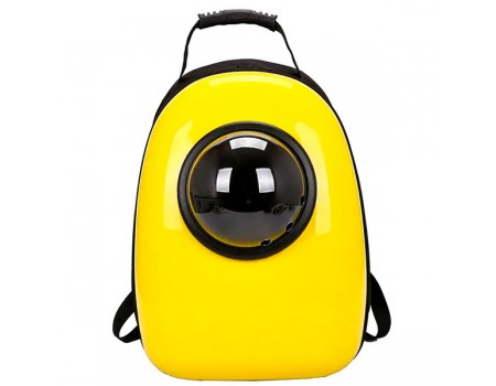 Рюкзак-переноска з ілюмінатором 32х42х29 см, пластик, жовтий