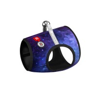 Шлея для собак мягкая WAUDOG Clothes з QR-паспортом, рисунок "NASA21", XS1 B 24-27 см, C 18-20 см