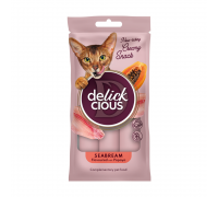 Додатковий корм для котів DELICKCIOUS, кремові ласощі, дорада з додава..