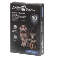 Краплі AnimAll VetLine Спот-Он проти бліх, вошей, волосоїдів, для котів та собак (до 4 кг), 0,5 мл