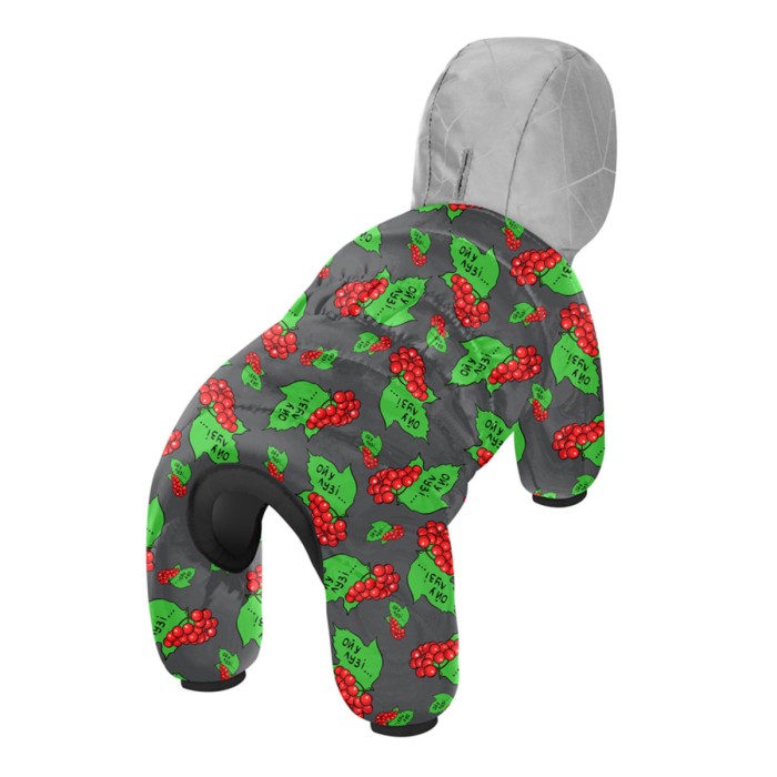 Комбинезон для собак WAUDOG Clothes "Калина", S40, В 58-61 см, С 33-38 см