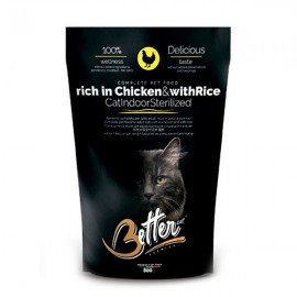 BETTER Adult Cat Indoor & Sterilised Chicken & Rice корм для стерилизо..