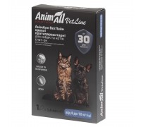Капли AnimAll VetLine Спот-Он против блох, вшей, волосоедов, для кошек..
