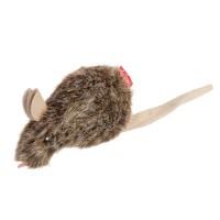 Игрушка для кошек Мышка GiGwi Catnip, искусственный мех, кошачья мята, 10 см