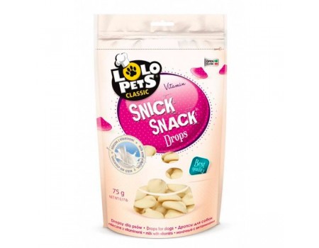 Дропсы Lolopets для собак, молочные, с витаминами, 75 г 81000