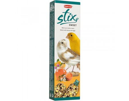 Ласощі для канарок PADOVAN Stix Sweet Canarini, 80 г