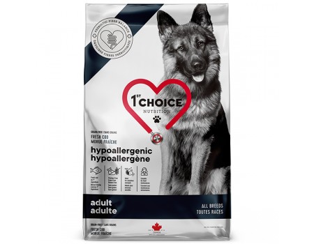 Сухой корм для собак 1st Choice Adult Hypoallergenic Cod, диетический, беззерновой, треска, 2 кг