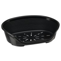 Ferplast SIESTA DELUXE 2 BLACK  Пластиковый лежак  для собак и кошек, 49 x 36 x 17.5 см