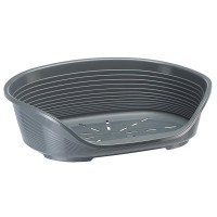 Ferplast SIESTA DELUXE 2 Grey  Пластиковый лежак  для собак и кошек, 49 x 36 x 17.5 см