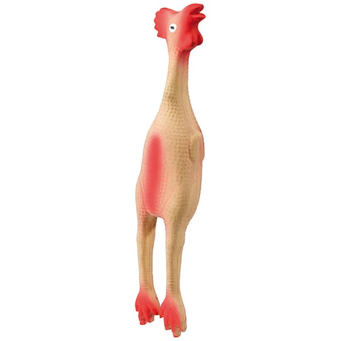 Ferplast PA 5556 CHICKEN-TOY SMALL Іграшка для собак з латексу з пищалкою, 28 x 6 х 5,5 см