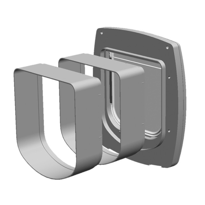 Ferplast EXTENSION SWING 1 BROWN Модульний розширювальний тунель для дверей Swing 1; коричневий, 15.5 x 5 Х 16 cm