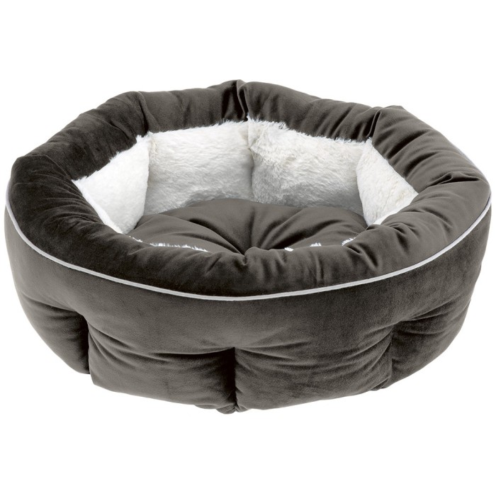 Ferplast MARQUIS 45 BEDDING GREY-IVORY Лежак м'яке місце для собак та котів, 45 x 16 см