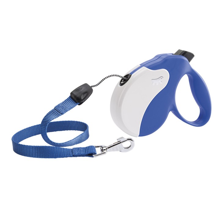 Ferplast AMIGO CORD S Повідець-рулетка для собак зі шнуром, синя, 3,6 м, 14 кг