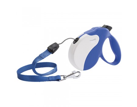 Ferplast AMIGO CORD M Поводок-рулетка для собак cо шнуром, синяя, 3,6 м, 15 кг