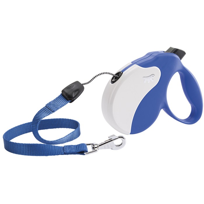 Ferplast AMIGO CORD M Поводок-рулетка для собак со шнуром, синяя, 3,6 м, 15 кг