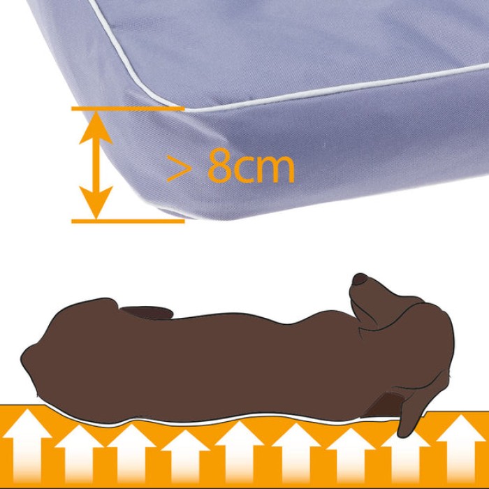 Ferplast POLO 65 CUSHION BLACK М'яке місце для собак та котів, 65 x 40 x 8 см