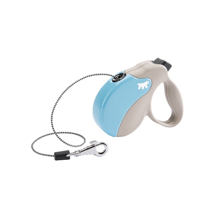 Ferplast AMIGO CORD MINI Повідець-рулетка для собак зі шнуром, сіра, 3 м, 12 кг