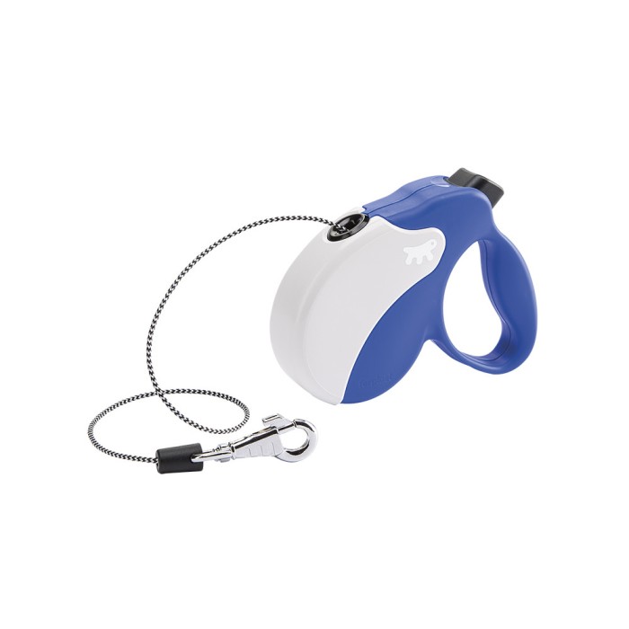 Ferplast AMIGO CORD MINI Повідець-рулетка для собак зі шнуром, синя, 3 м, 12 кг