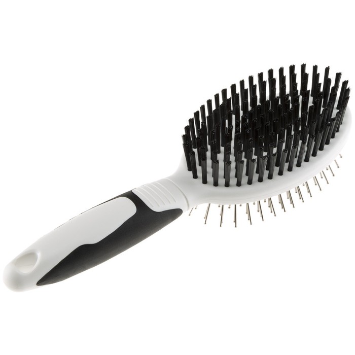 Ferplast GRO 5763 PREMIUM BRUSH  Двусторонняя щетка для коротко-, средне - и длинношерстных собак и кошек 23,5 x 6,7 x h 6 cm