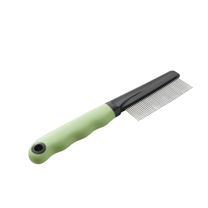 Ferplast  GRO 5790 CAT COMB W/HANDLE  Расческа для кошек с зубьями из хрома 20 x 1,6 x h 4 cm