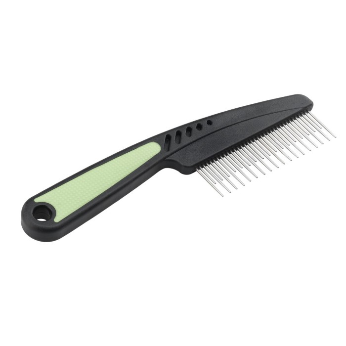 Ferplast GRO 5753 PREMIUM COMB Гребінець для котів з зубами, що обертаються, з хрому 19,8 x 1,4 xh 5,5 cm