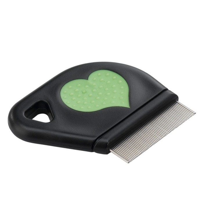 Ferplast  GRO5812ANTI-FLEAS COMB W-HEART Антиблошиная расческа для кошек 7 x 9 x h 6,3 cm