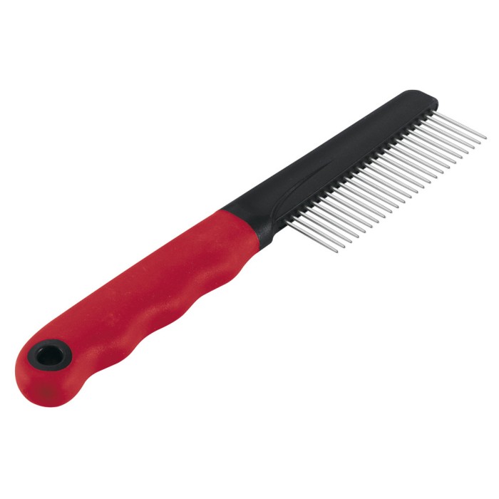 Ferplast GRO 5862 STEEL COMB Гребінець для котів та собак із зубами з хрому 20,2 x 1,6 xh 4,3 cm