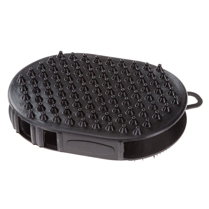 Ferplast GRO 5933 DOUBLE BRUSH W/HANDLE Двостороння гумова рукавичка для грумінгу котів та собак 11 x 15 xh 3,5 cm