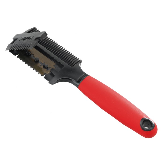Ferplast  GRO 5991 RAZOR COMB Двусторонняя расческа-триммер с лезвиями для собак  18,3 x 4,5 x h 1,8 cm