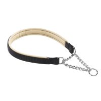 Ferplast DAYTONA CSS15/40 COLLAR BLACK  Нейлоновый ошейник с металлической цепочкой для собак  А- 40 см, В- 15 мм