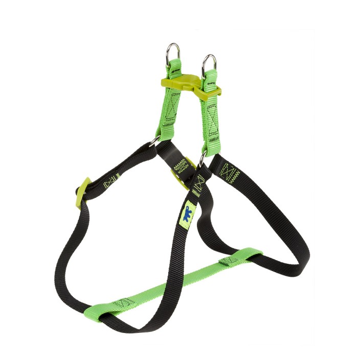 Ferplast  EASY COLOURS LARGE HARNESS GREEN  Шлейка для собак, зеленая,  А-В  54-78 см х 20 мм
