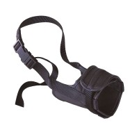 Ferplast SAFE MUZZLE XL BLACK Регульований нейлоновий намордник з м'якою підкладкою для собак A: 50?80 cm - B: 24?34 cm - C: 15 cm