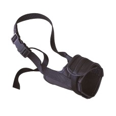 Ferplast SAFE MUZZLE XL BLACK Регульований нейлоновий намордник з м'якою підкладкою для собак A: 50?80 cm - B: 24?34 cm - C: 15 cm