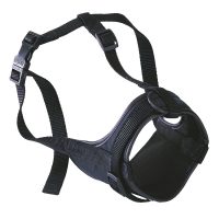 Ferplast SAFE MUZZLE BOXER BLACK Регульований намордник з м'якою підкладкою для собак A: 50?80 cm - B: 20?30 cm - C: 10 cm
