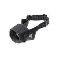 Ferplast MUZZLE NET BLACK MUZZLE L Регульований нейлоновий намордник для собак A: 45-70 cm - B: 16-30 cm - C: 11 cm