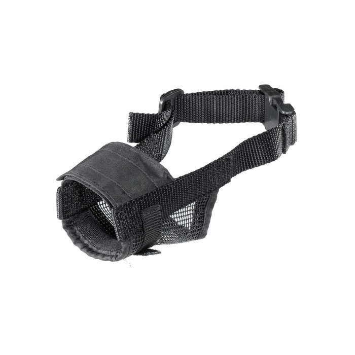 Ferplast MUZZLE NET BLACK MUZZLE XXL Регульований нейлоновий намордник для собак A: 49-71 cm - B: 19-35 cm - C: 13 cm