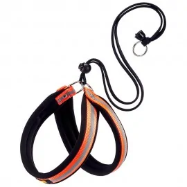 Ferplast AGILA REFLEX 1 HARNESS ORANGE світловідбивна шлейка для собак..