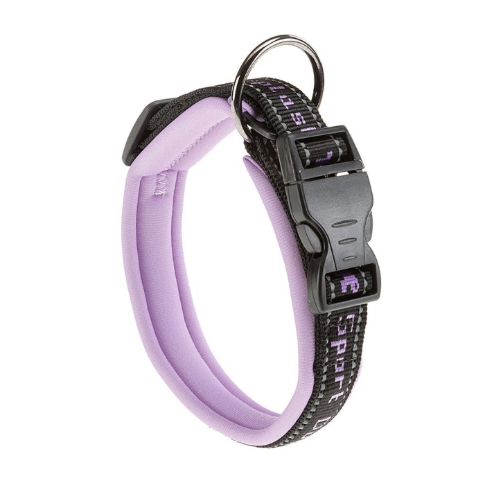 Ferplast SPORT DOG C15/35 COLLAR PURPLE Нейлоновий нашийник для собак на підкладці А-25-35 см, В-15 мм