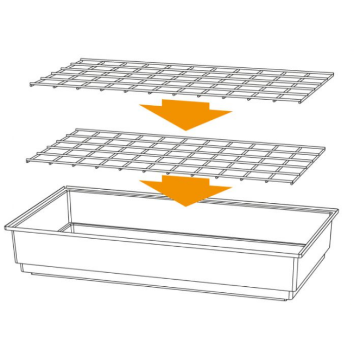 Ferplast CAGE RABBIT 100 GREY Клітка для кролів 95 x 57 xh 46 cm