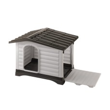 Ferplast DOGVILLA 70 Пластиковая будка с запатентованной системой открывания боковой панели, 73x59x53 см