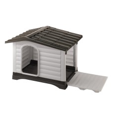 Ferplast DOGVILLA 90 Пластиковая будка с запатентованной системой открывания боковой панели, 88x72x65 см
