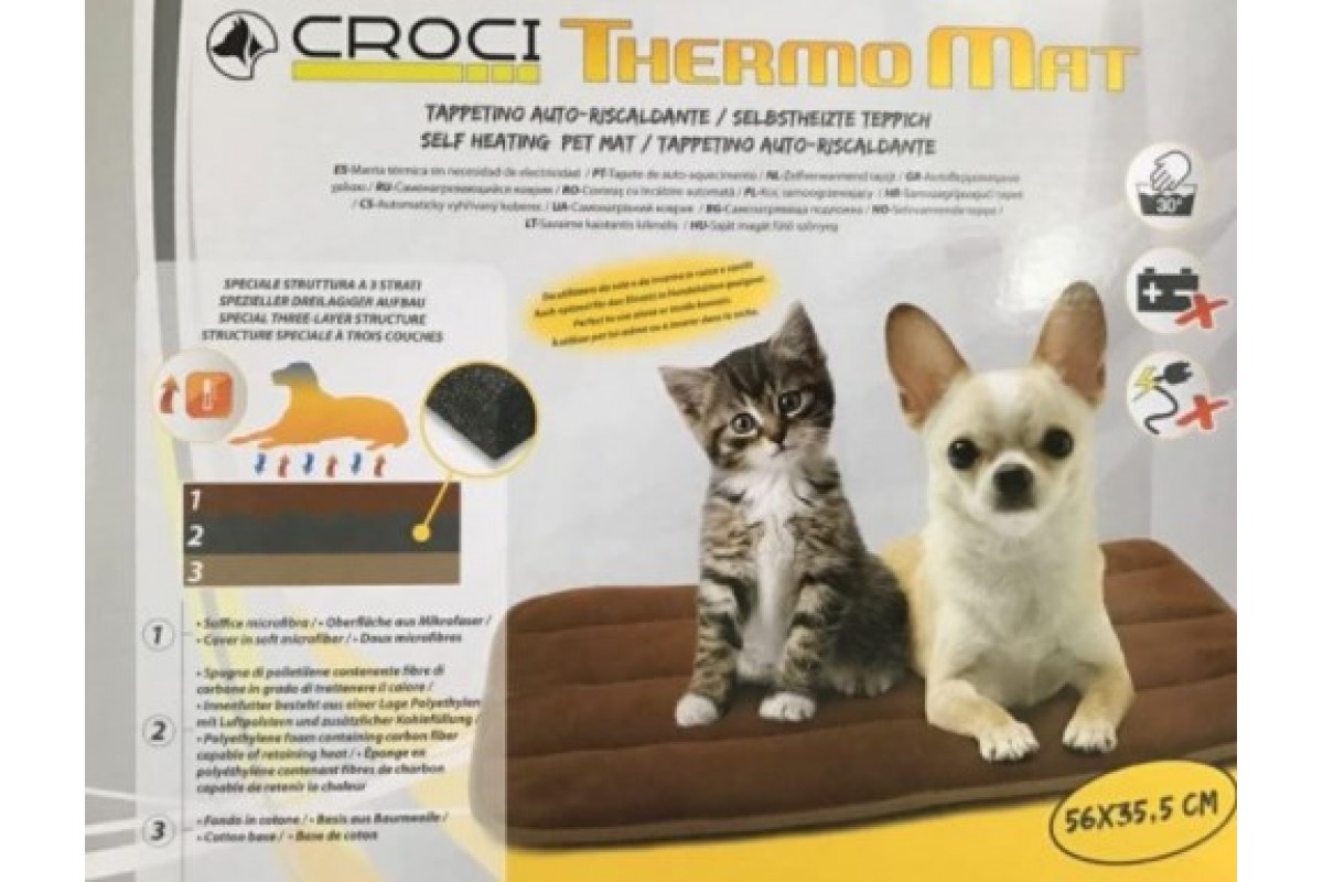 CROCI THERMO Зігріваючий килимок для тварини, 79х53см ᐉ купити в