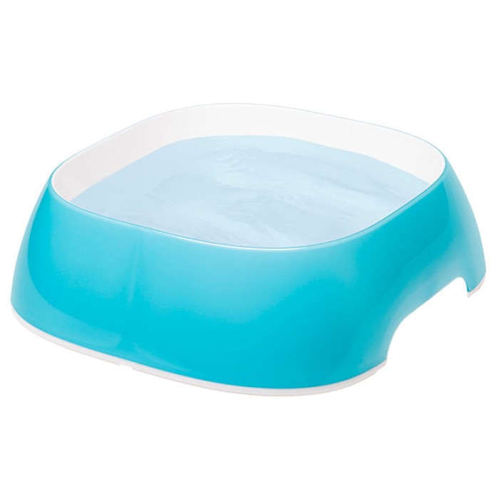 Ferplast  GLAM SMALL  LIGHT BLUE BOWL   Пластиковая миска для собак и кошек. голубая, 15 x 13,5 x h 5 cm - 0,4 L