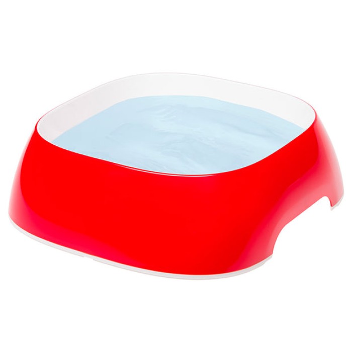 Ferplast  GLAM MEDIUM RED BOWL   Пластиковая миска для собак и кошек. красная,  20 x 18,5 x h 6 cm - 0,75 L