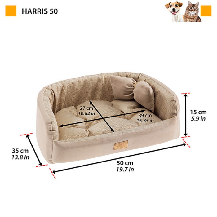 Ferplast HARRIS 50 BEDDING BEIGE  Мягкое место  для собак и кошек, 50 x 35 x 15 см